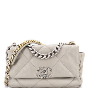 Chanel Medium 19 Flap Bag Quilted Leather